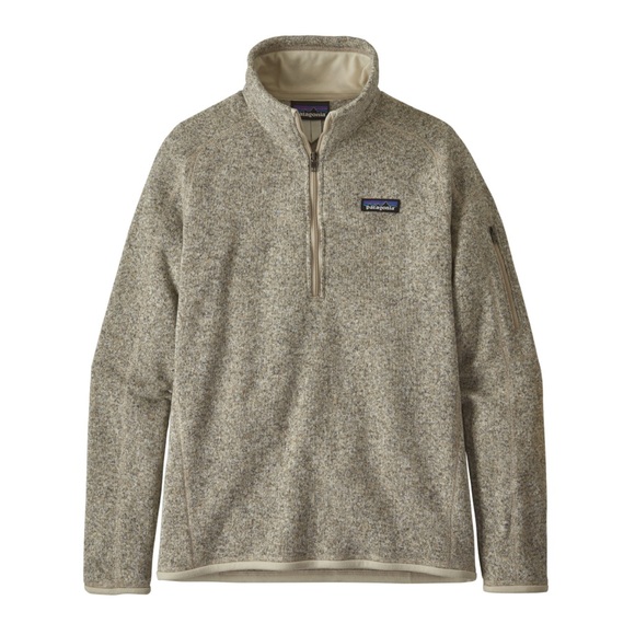 Patagonia Better Sweater Quarter-Zip Fleece Pullover Cream Gray - Picture 2 of 10